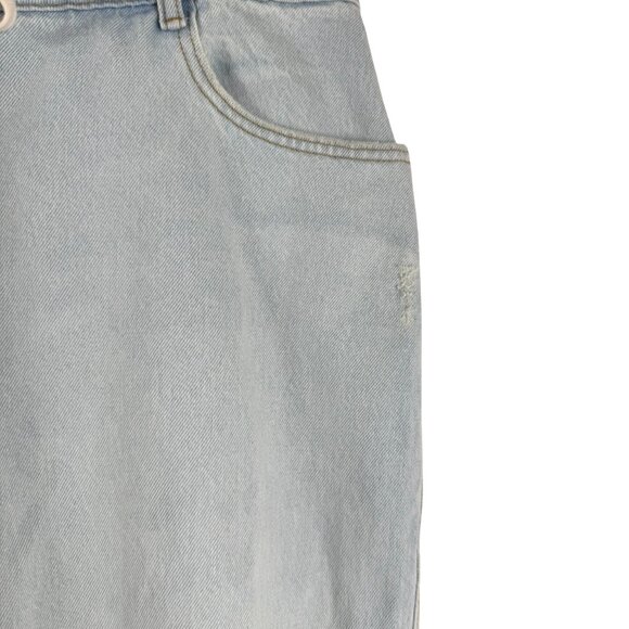 Pilcro Anthropologie Bermuda Denim Shorts 18W Blue Drawstring NWT SS-2066 - Picture 5 of 16